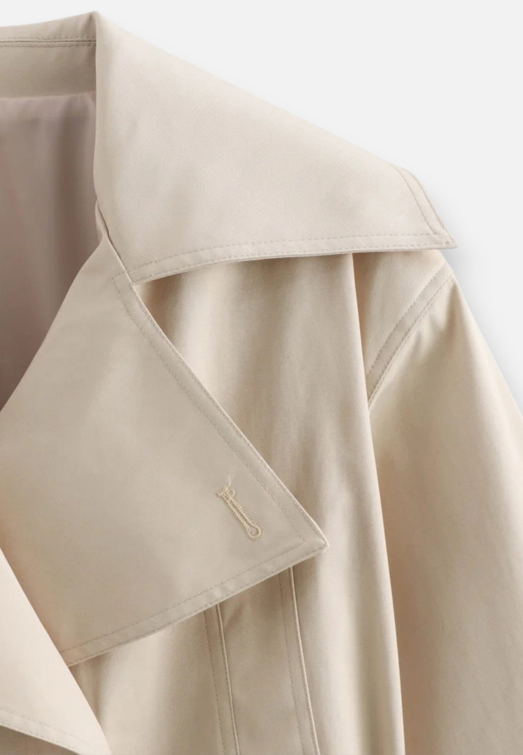 Norelle Co | Women’s Cropped Trench – Double-Breasted Belted