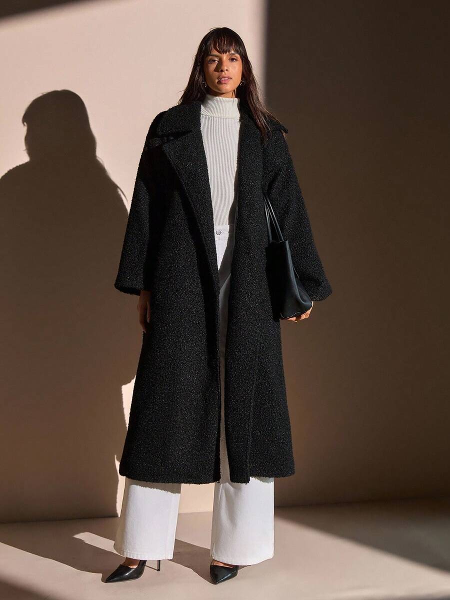 Norelle Co Cozy Teddy Coat Black