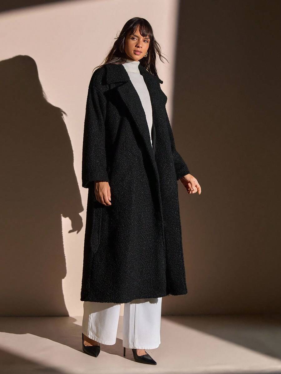 Norelle Co Cozy Teddy Coat Black