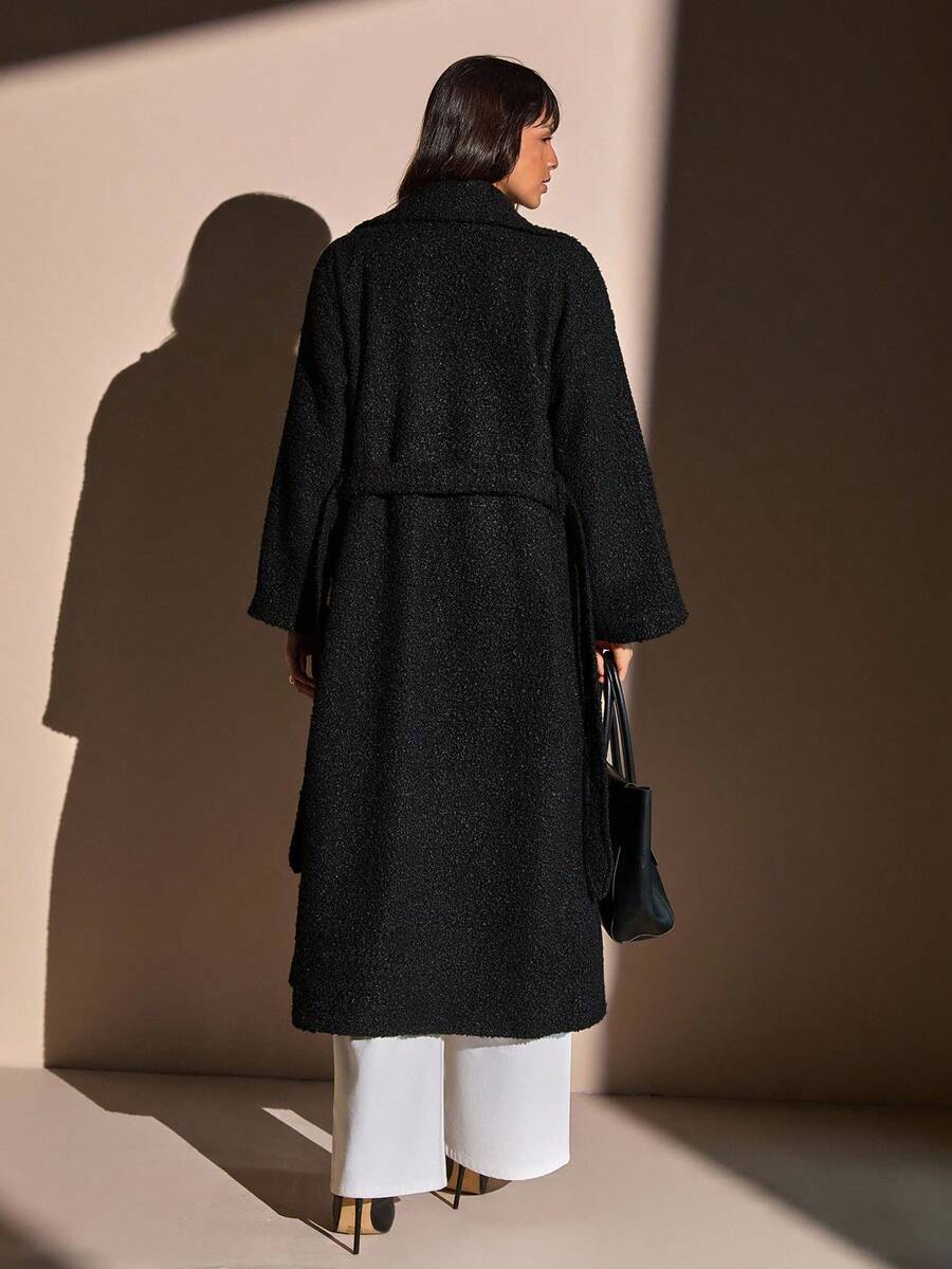 Norelle Co Cozy Teddy Coat Black