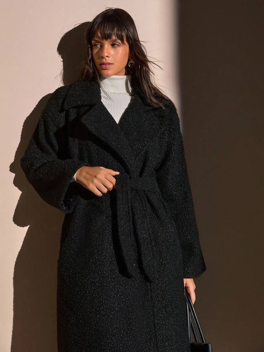 Norelle Co Cozy Teddy Coat Black