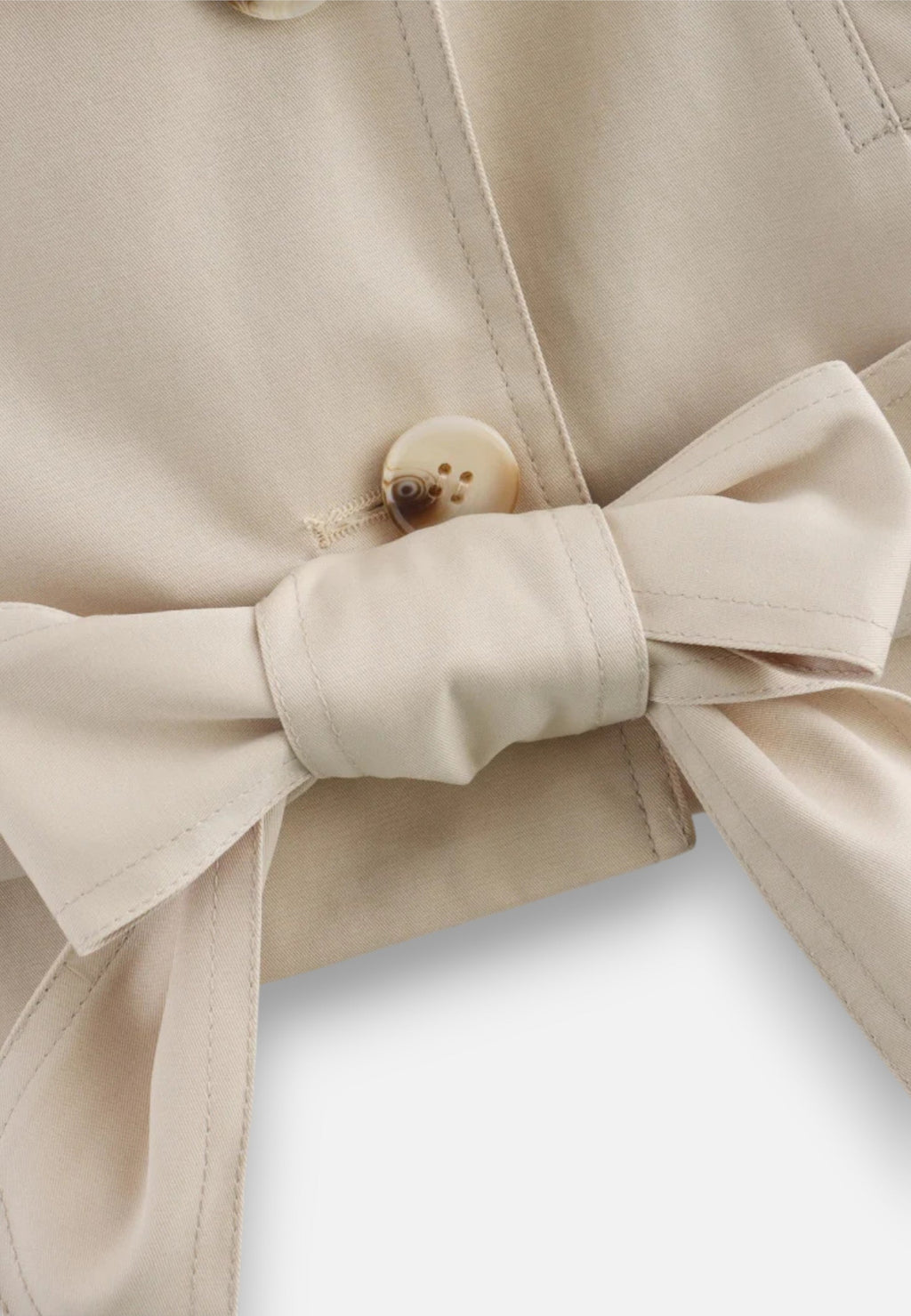Norelle Co | Women’s Cropped Trench – Double-Breasted Belted