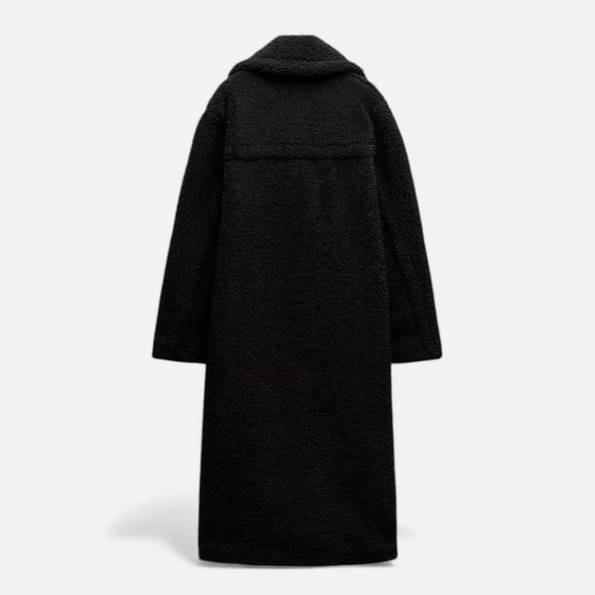 Norelle Co | Women’s Long Double-Breasted Teddy Coat
