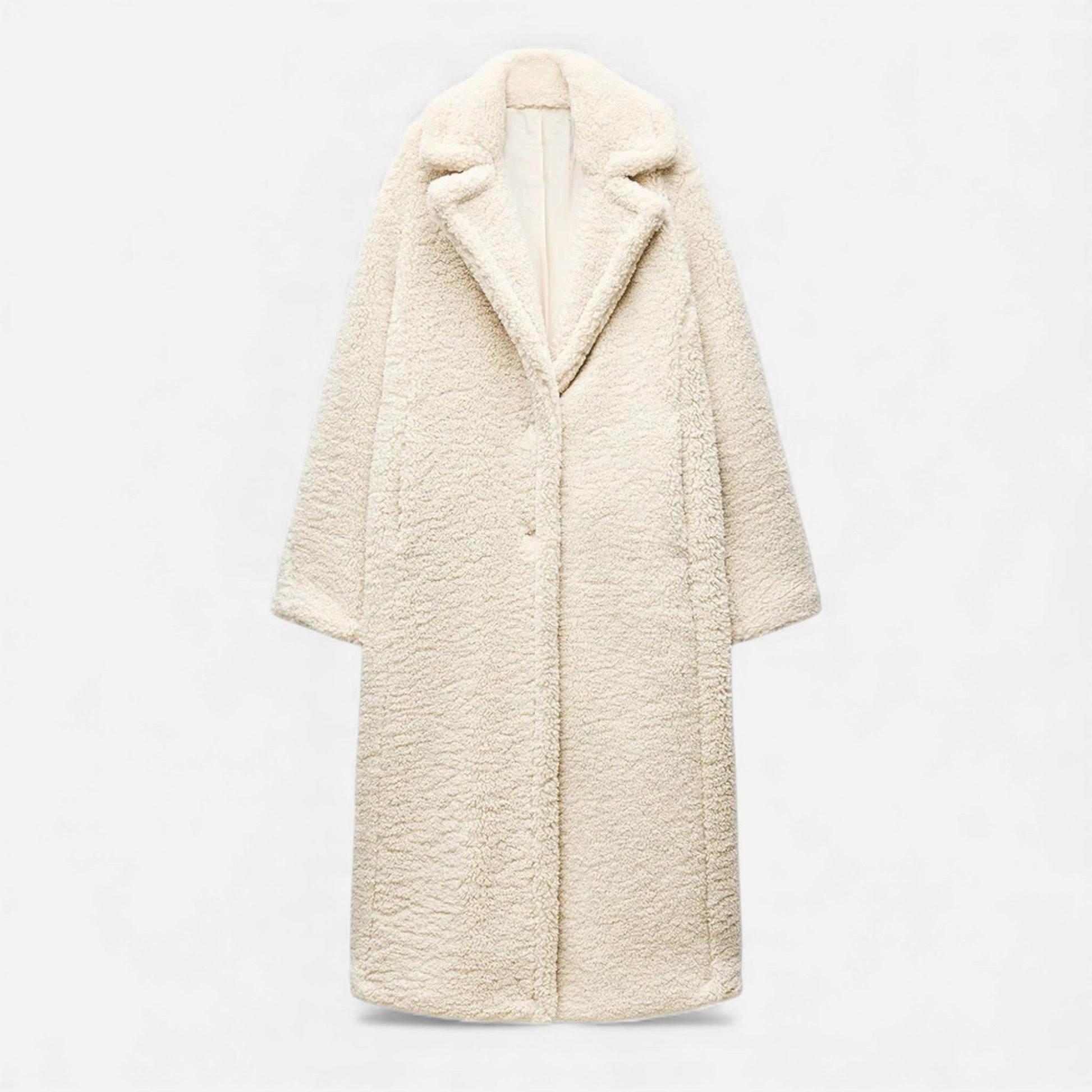 Norelle Co | Women’s Long Double-Breasted Teddy Coat
