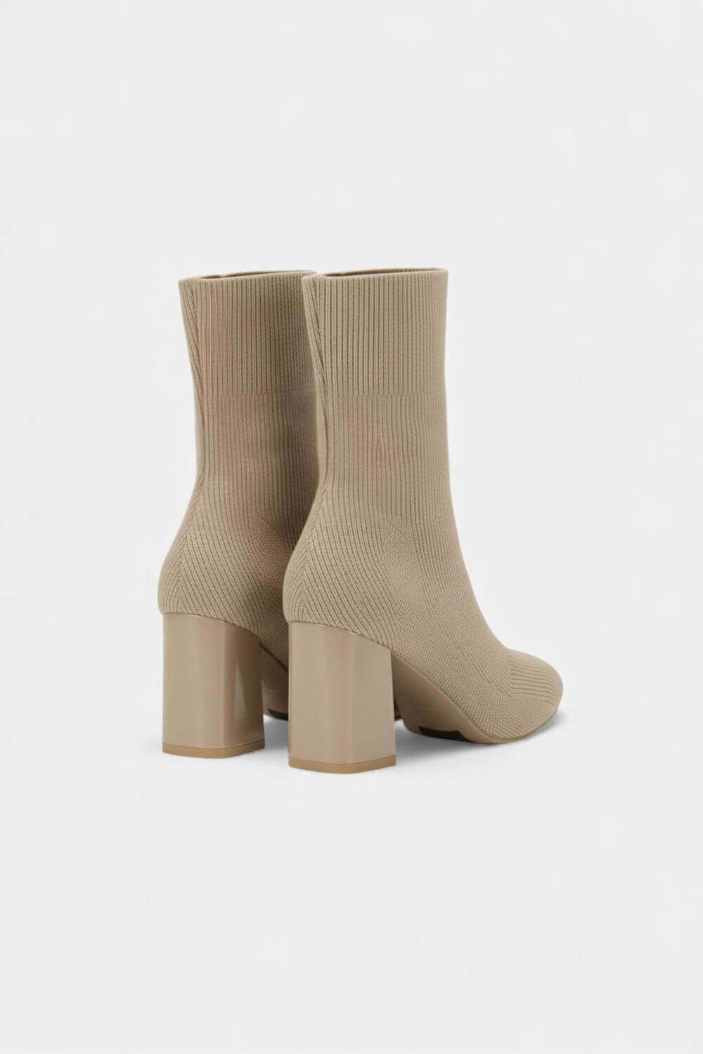 Norelle Co | Women’s Knit Ankle Boots - Block Heel