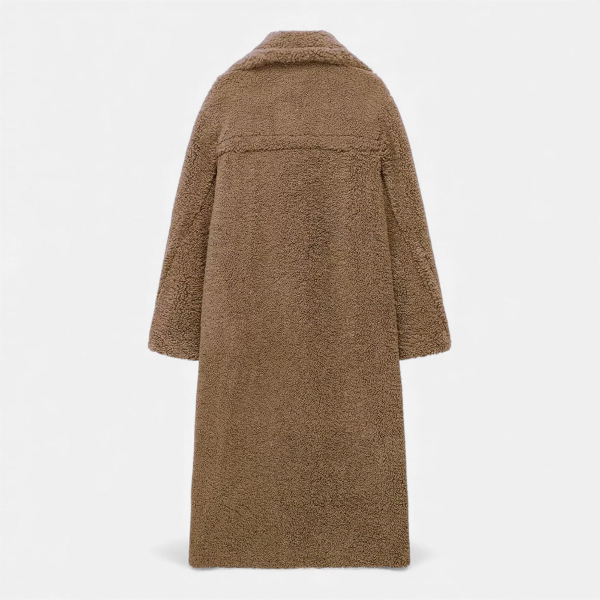 Norelle Co | Women’s Long Double-Breasted Teddy Coat