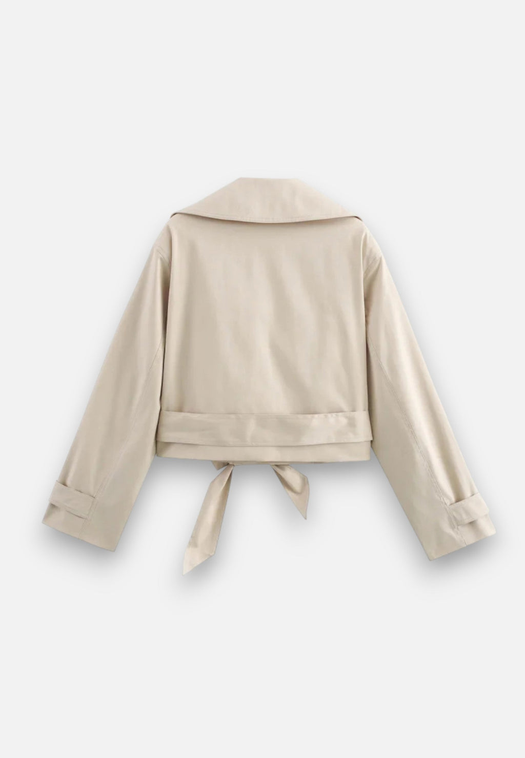 Norelle Co | Women’s Cropped Trench – Double-Breasted Belted