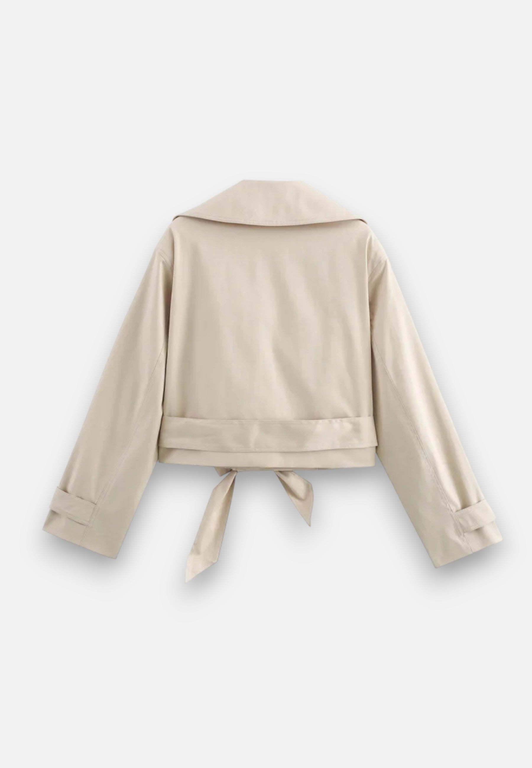Norelle Co | Women’s Cropped Trench – Double-Breasted Belted