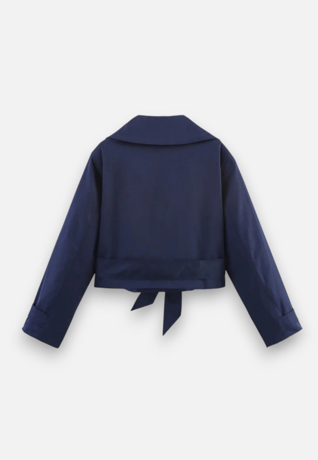 Norelle Co | Women’s Cropped Trench – Double-Breasted Belted