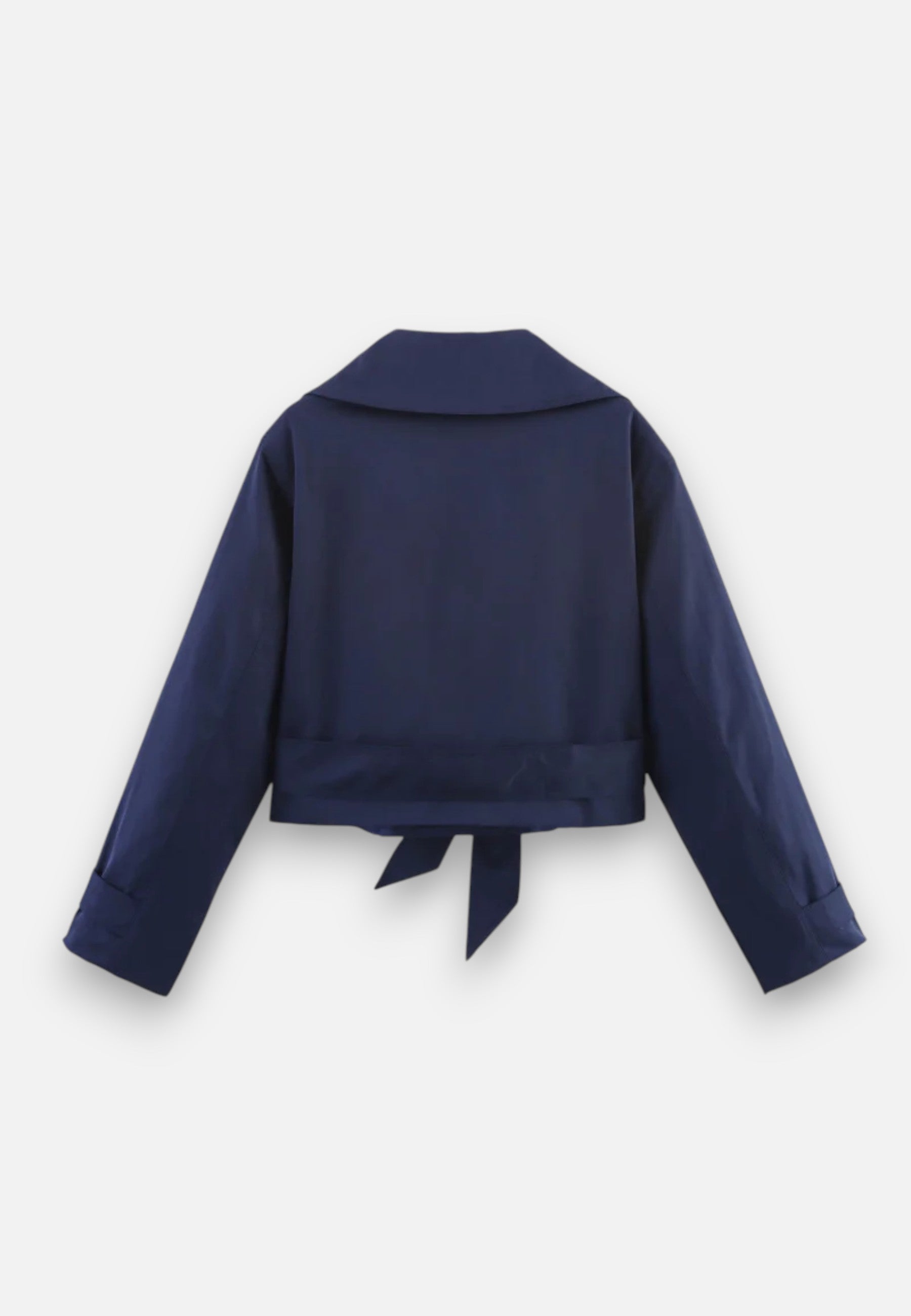 Norelle Co | Women’s Cropped Trench – Double-Breasted Belted