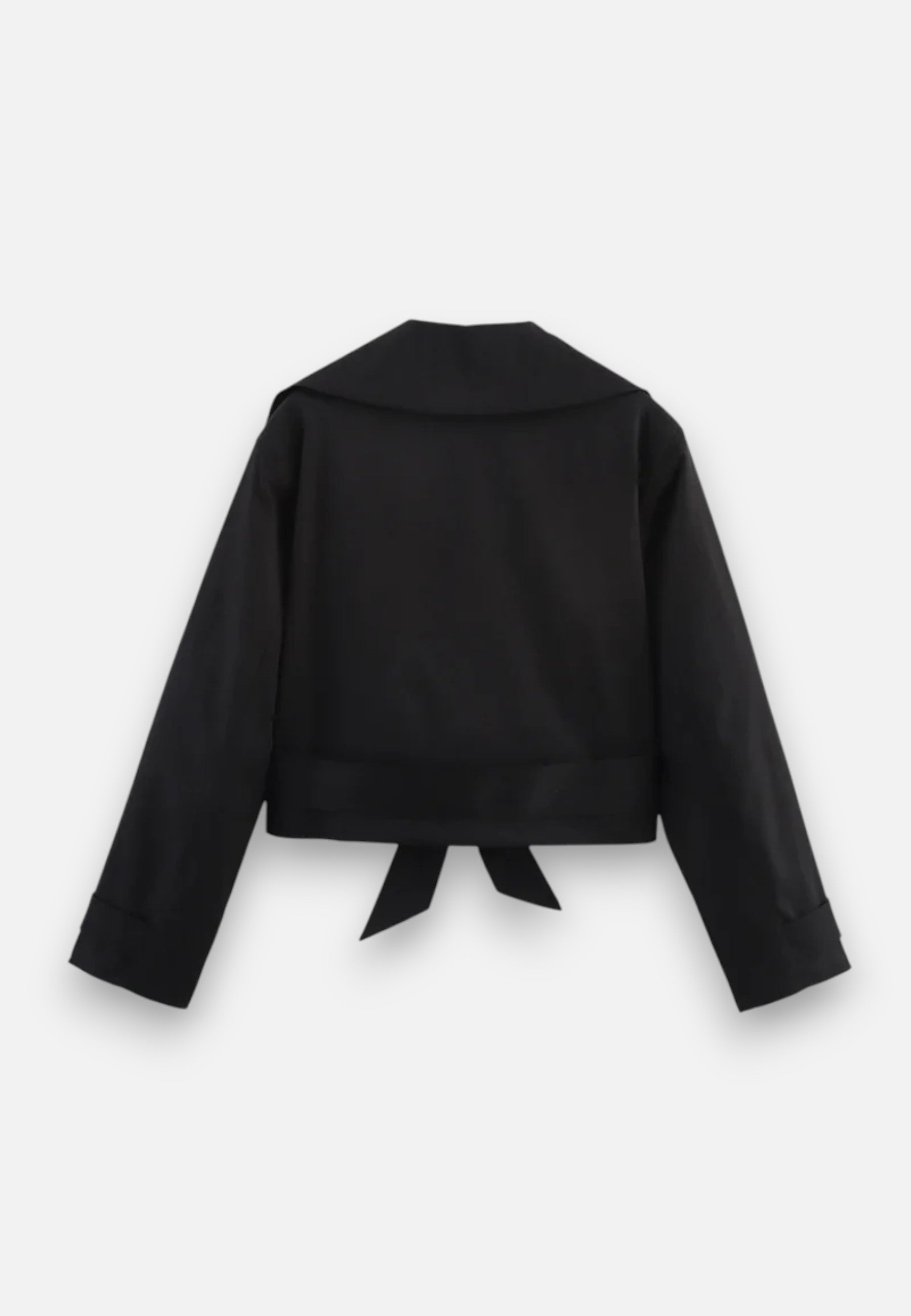 Norelle Co | Women’s Cropped Trench – Double-Breasted Belted