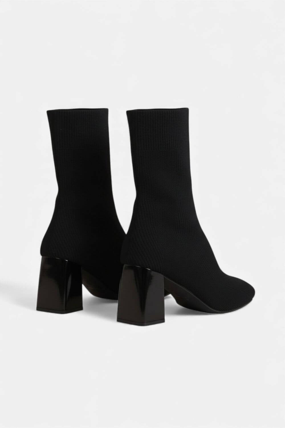 Norelle Co | Women’s Knit Ankle Boots - Block Heel