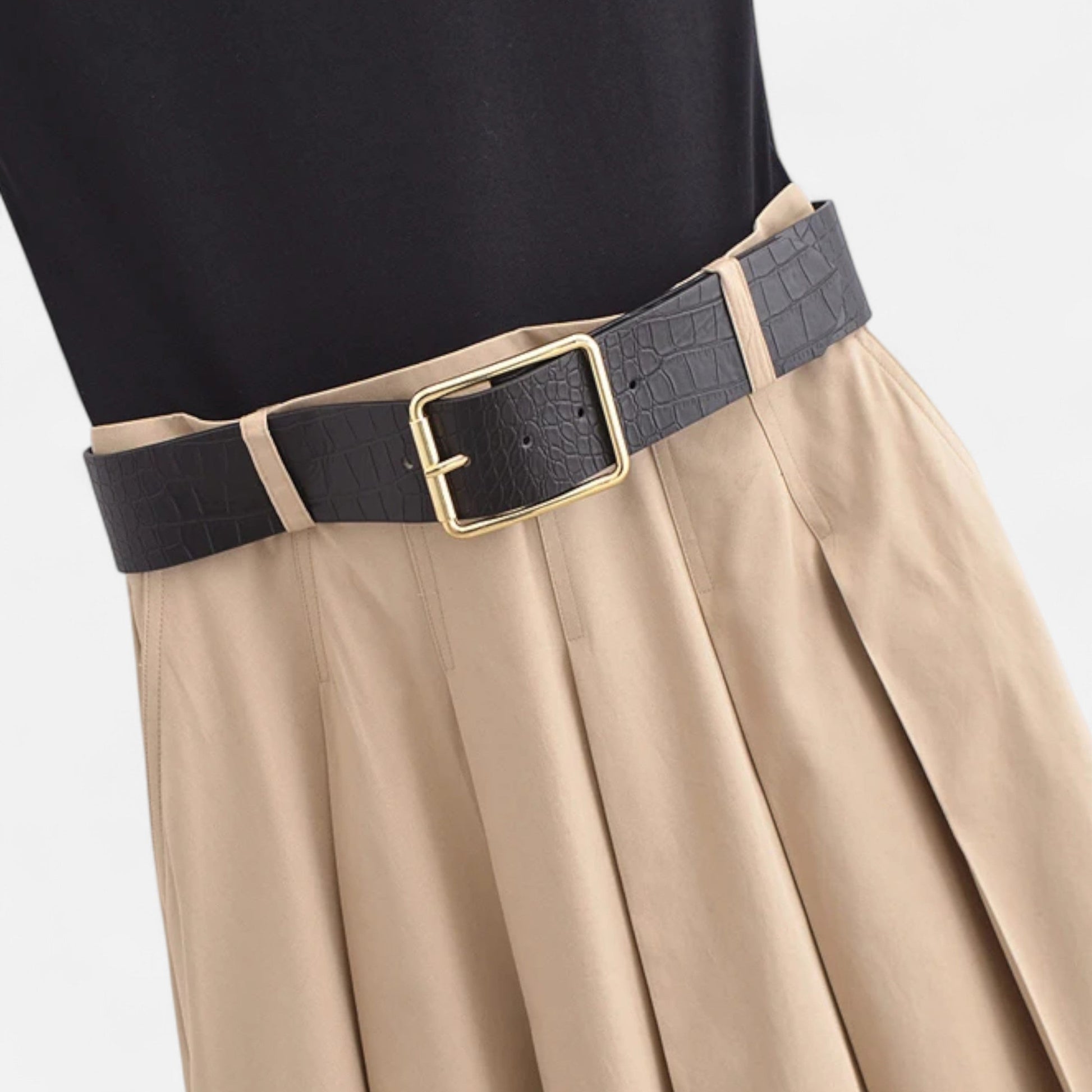 Norelle Co | Women’s Pleated Knitted Midi Dress