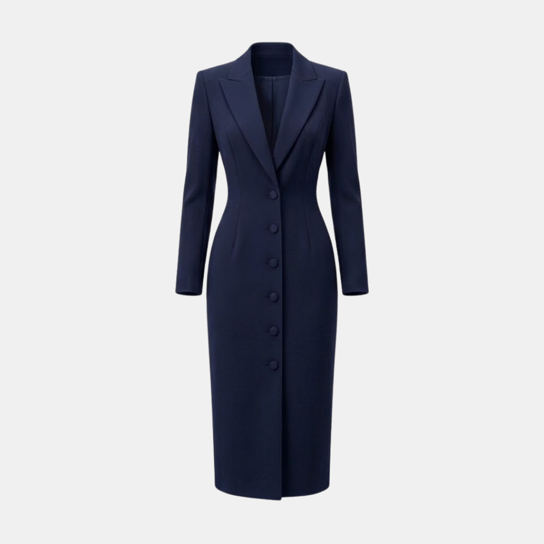 Women's Elegant Blazer Bodycon Midi Dress
