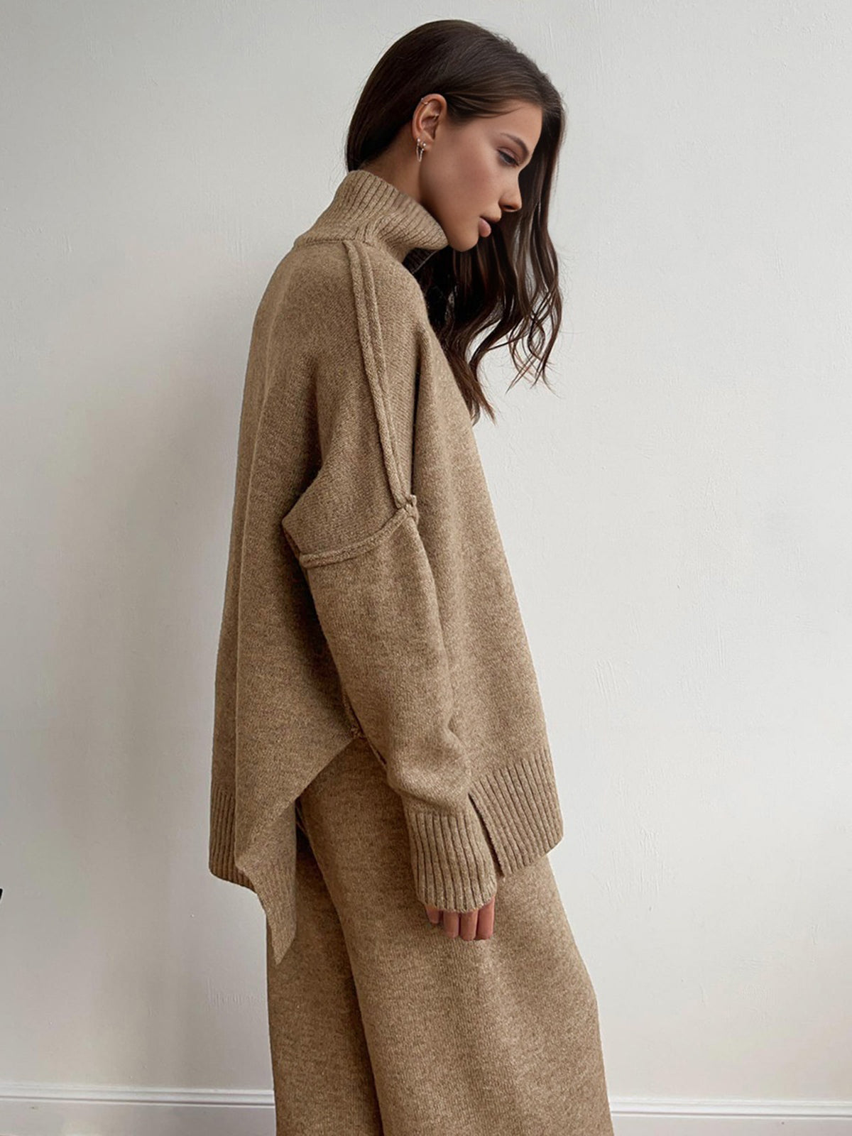 Street Style Pleated Pants Lounge Set