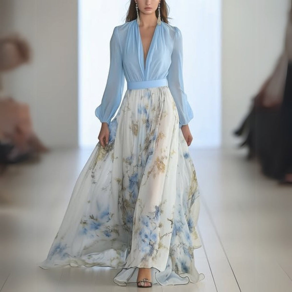 Rita | Elegant Floral Maxi Dress