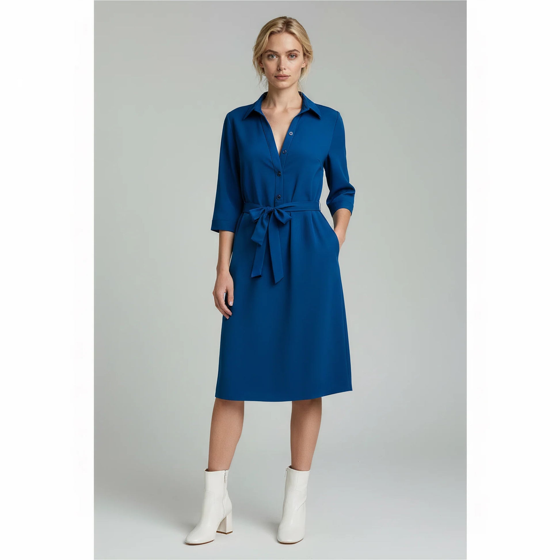 Dress – Womens – All Season – Elegant Casual Dress with Flattering Fit