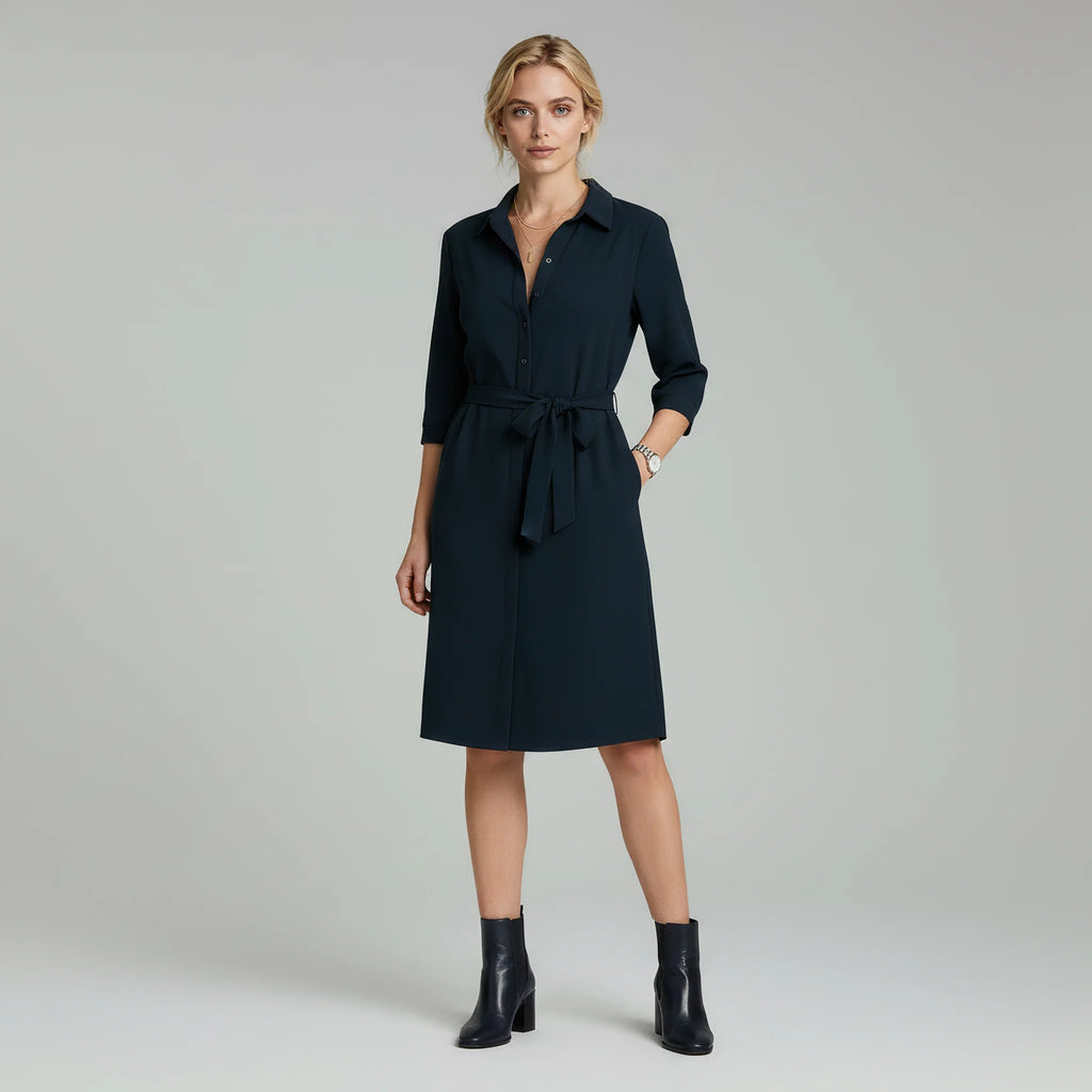 Dress – Womens – All Season – Elegant Casual Dress with Flattering Fit