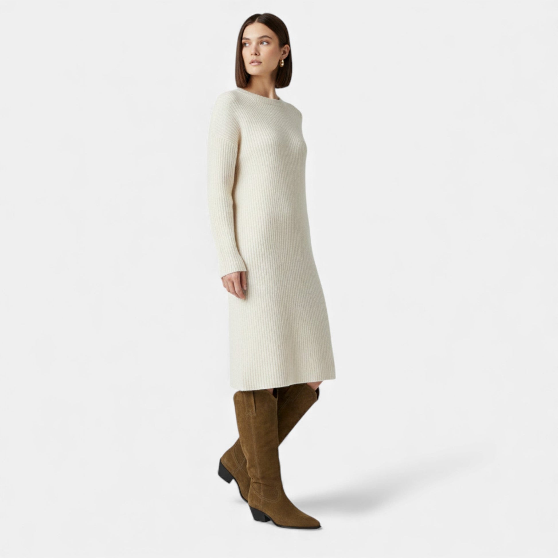 Norelle Co | Women’s High Knee Cow Suede Autumn Winter Boots