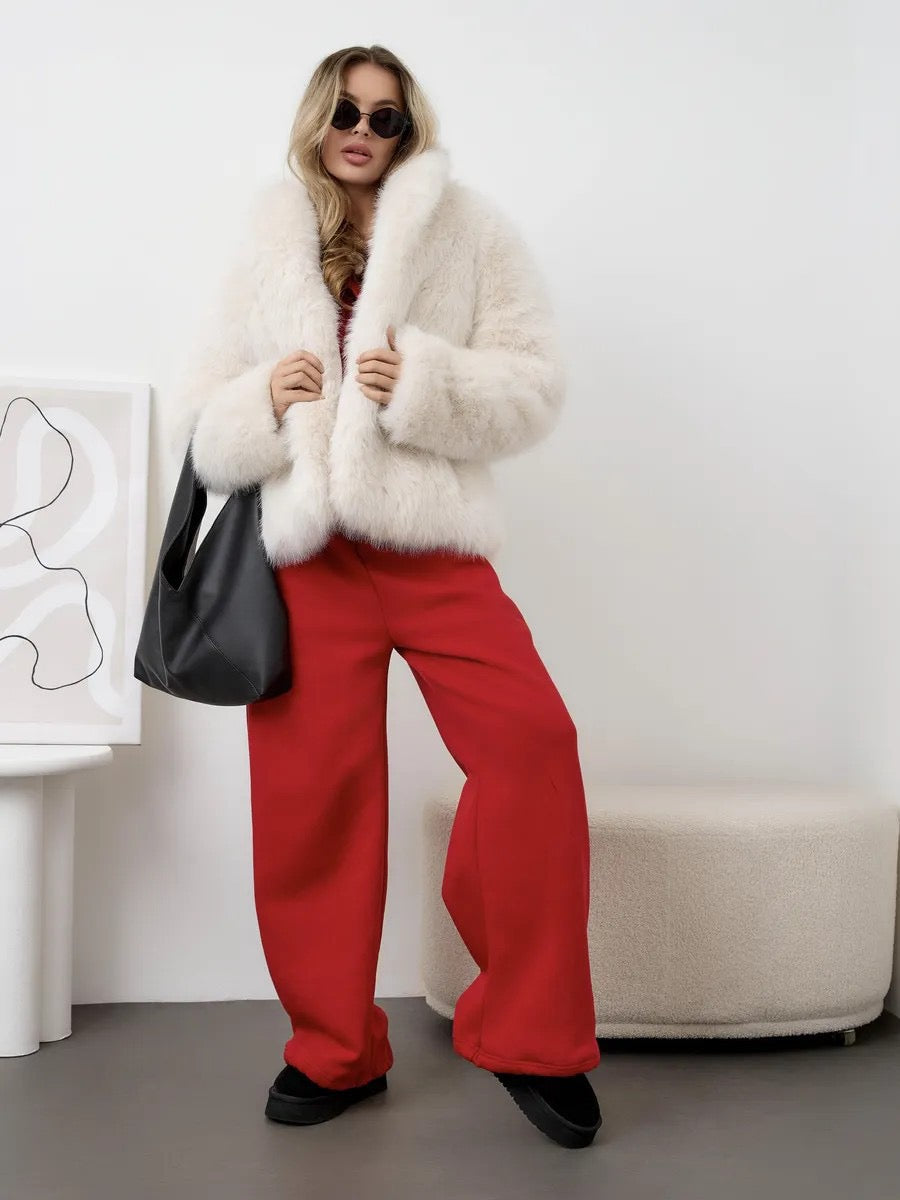 Elegant Faux Fur Winter Jacket