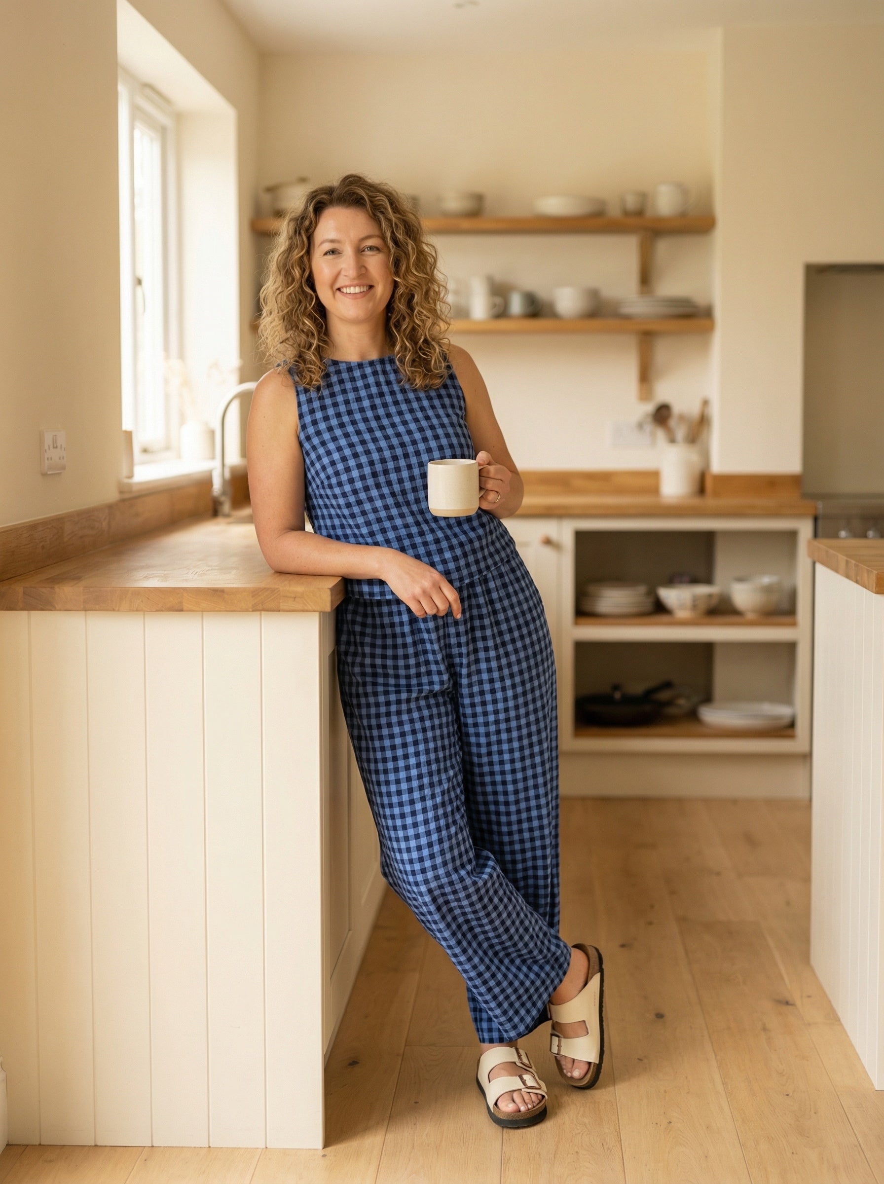 Molly Gingham Pants Set