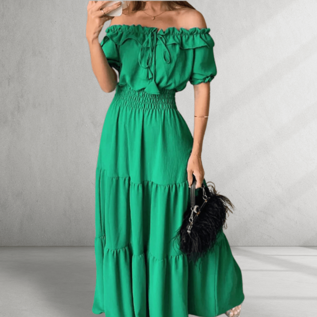 Off-Shoulder Maxi Dress – Flattering Style for Summer Outings