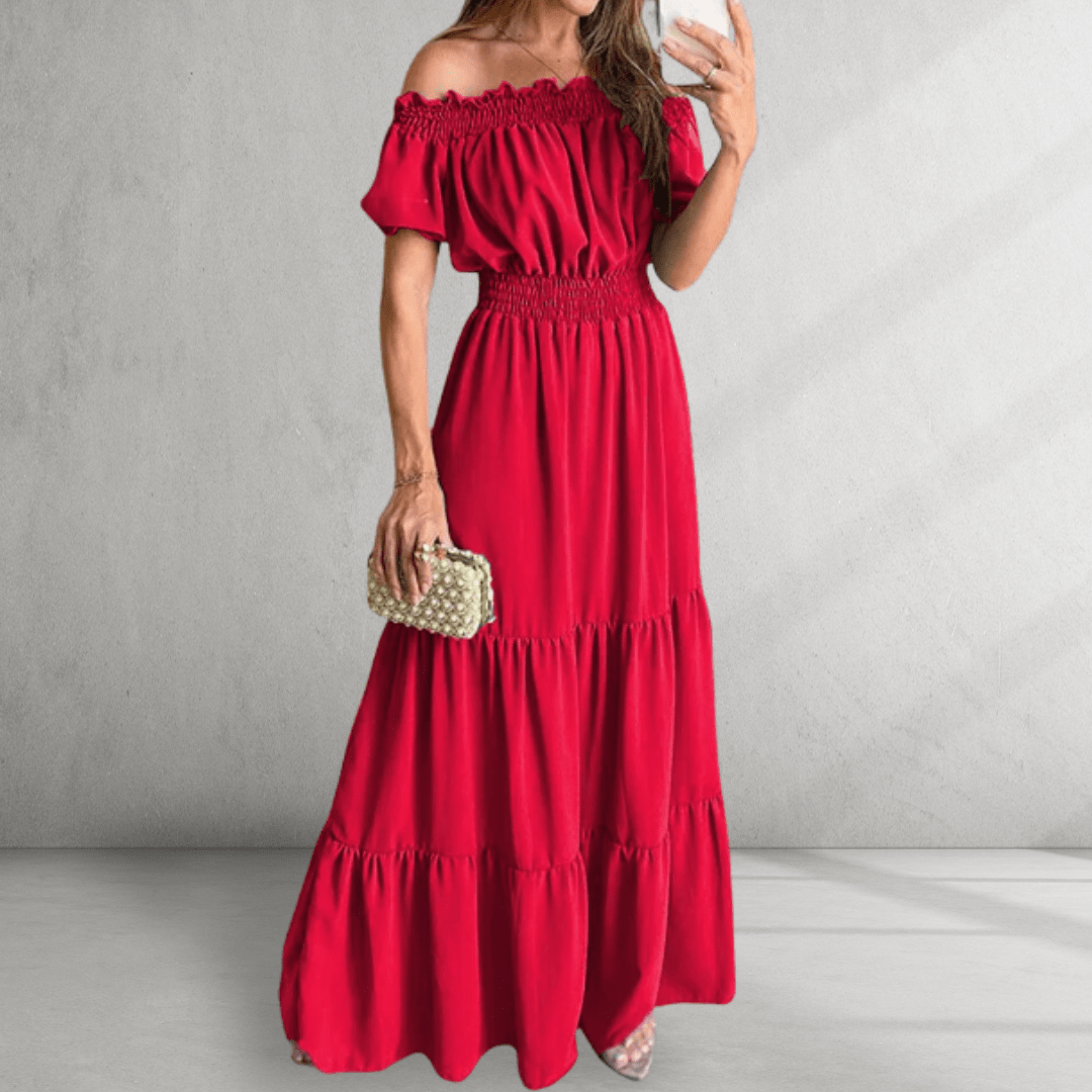 Off-Shoulder Maxi Dress – Flattering Style for Summer Outings