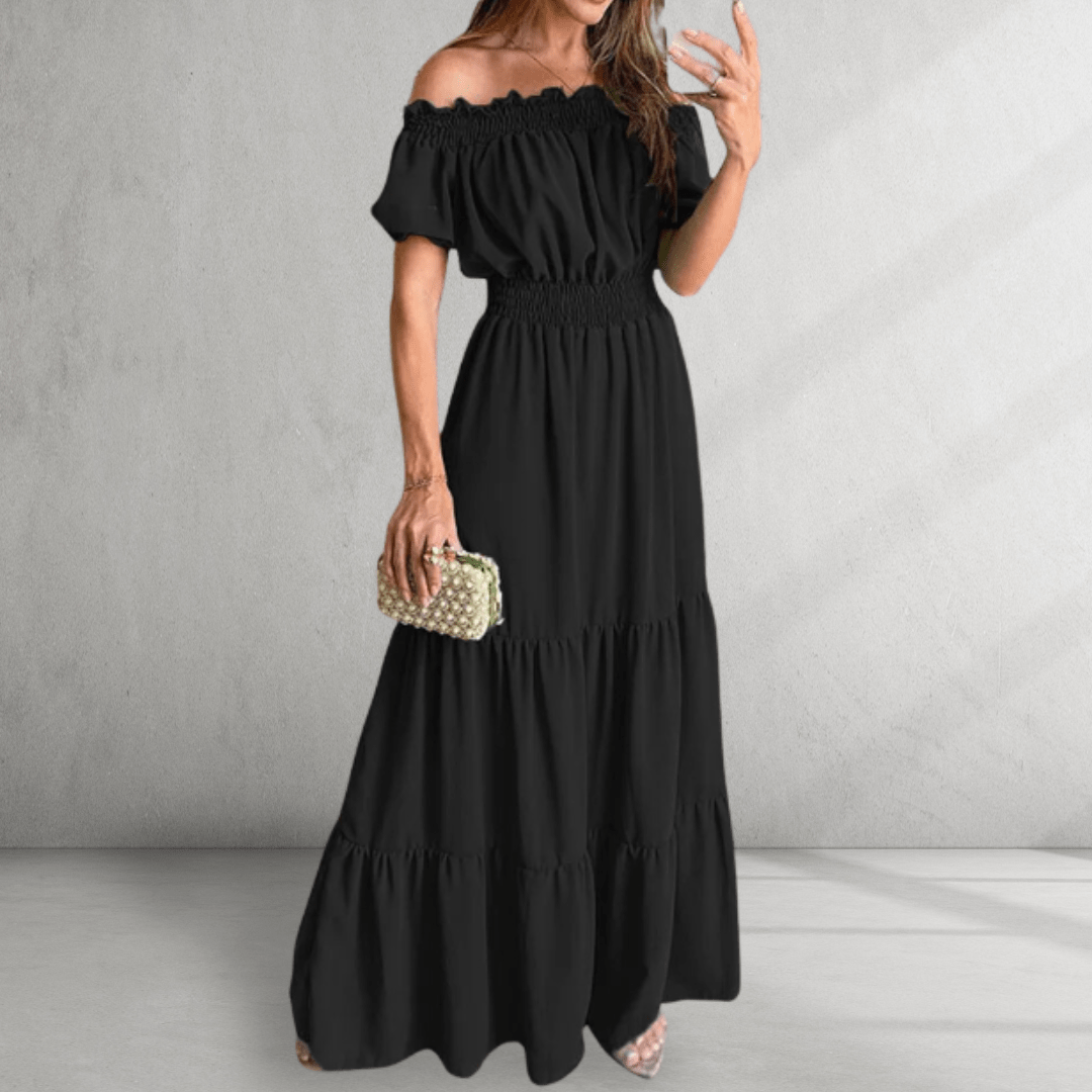 Off-Shoulder Maxi Dress – Flattering Style for Summer Outings