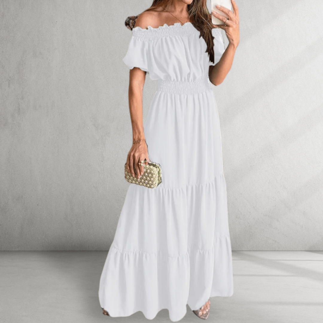 Off-Shoulder Maxi Dress – Flattering Style for Summer Outings