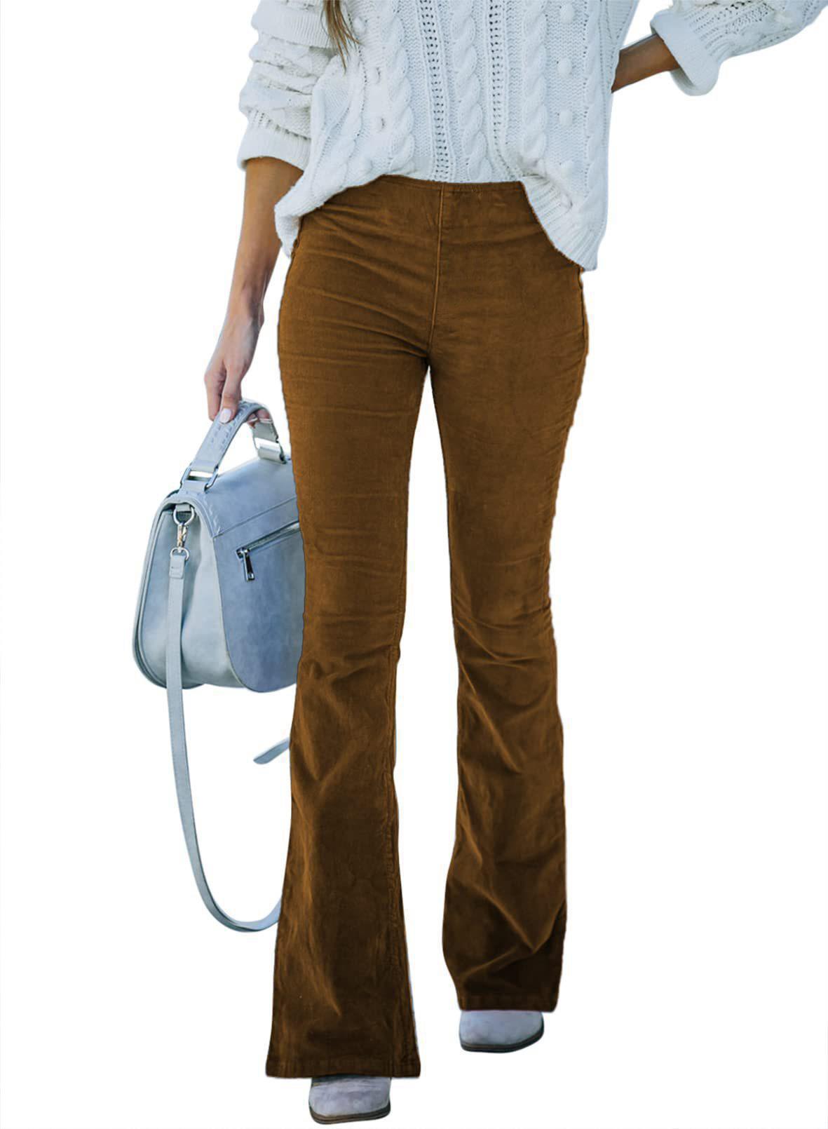 Women Velvet Flared Pants