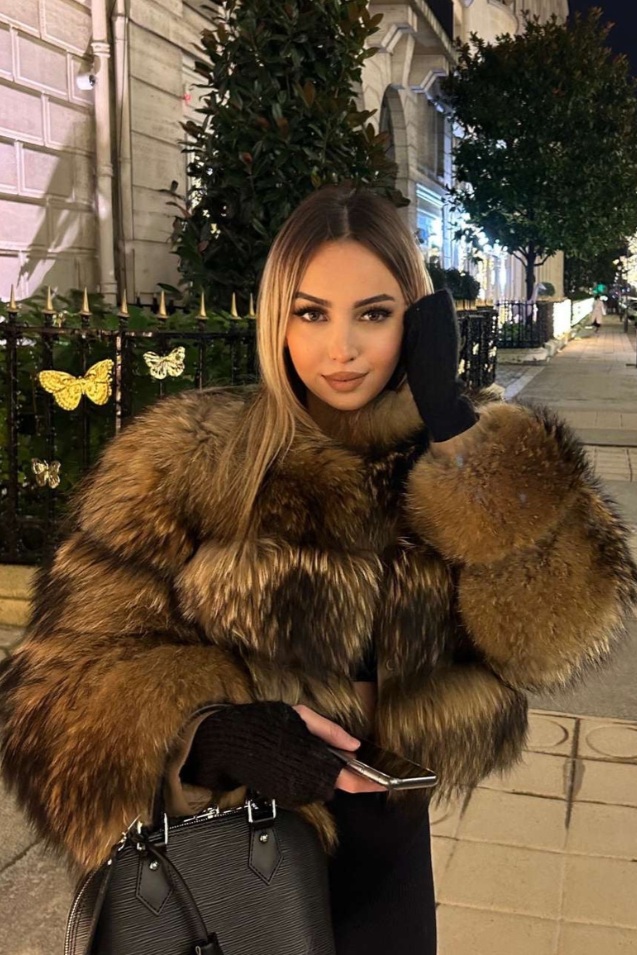 Women’s Faux Fur Jacket – Short Plush Winter Coat - Sofia Maris