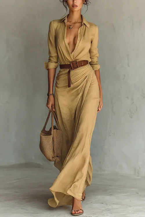 Anderson Wrap Maxi Dress – White Maxi Dress