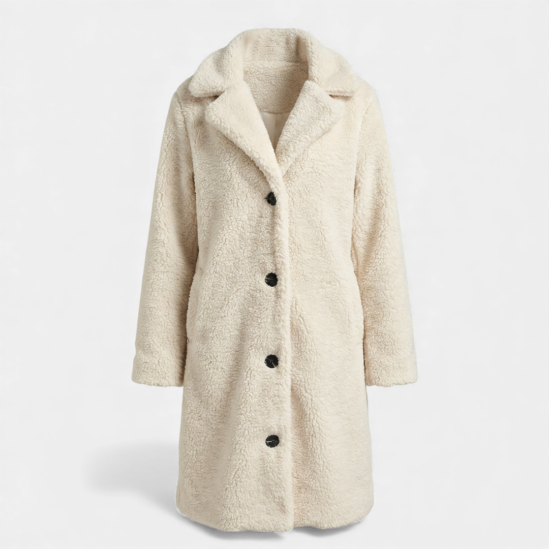 Norelle Co Teddy Coat Longline Button-Up for Women