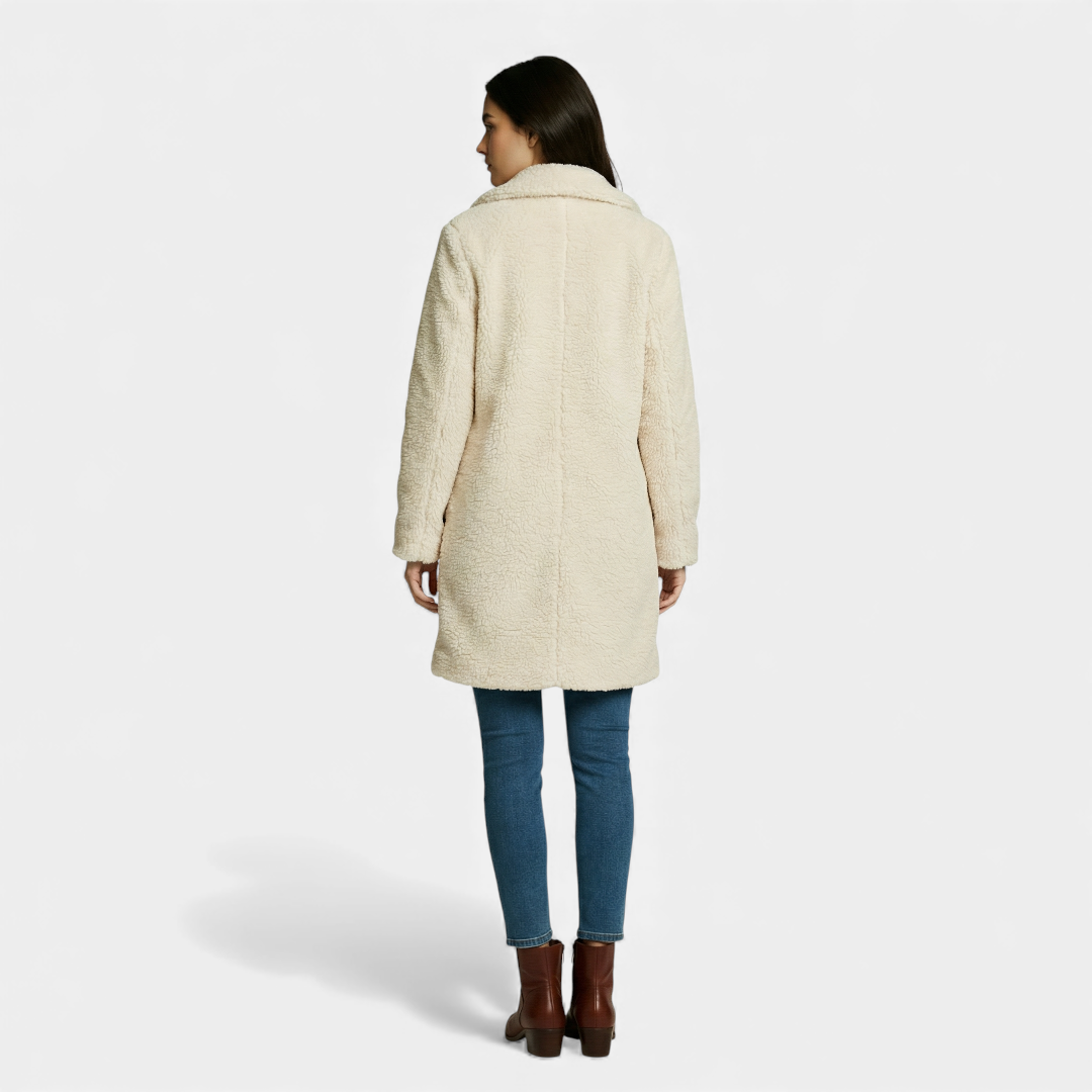 Norelle Co Teddy Coat Longline Button-Up for Women