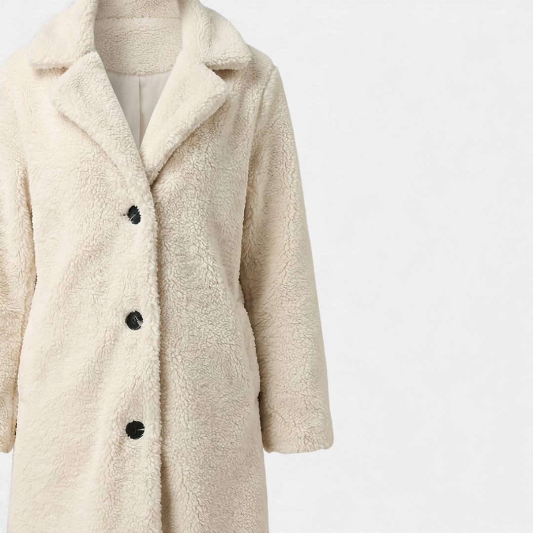 Norelle Co Teddy Coat Longline Button-Up for Women