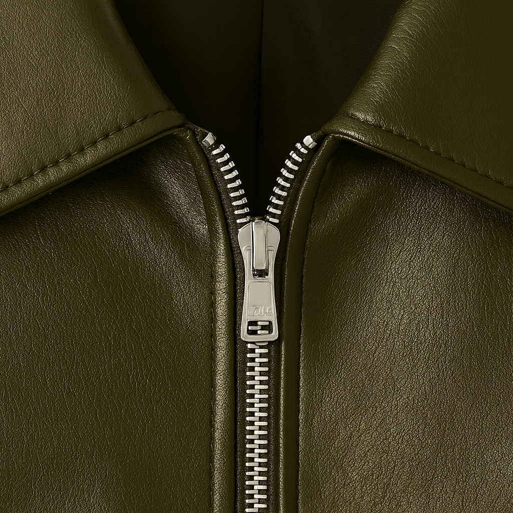Norelle Co Faux Leather Bomber Jacket