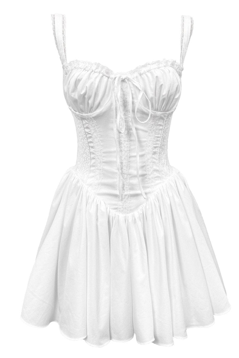 Lace Corset Mini Dress Women