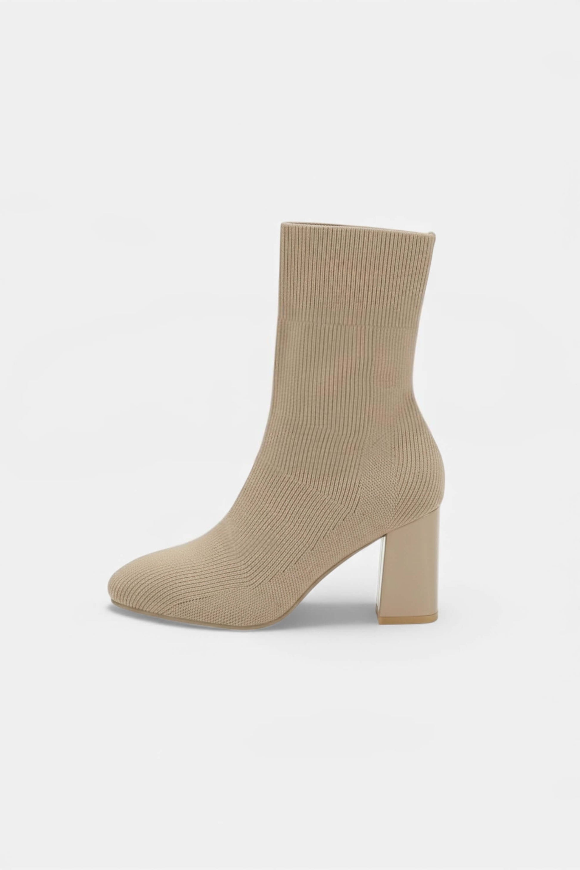 Norelle Co | Women’s Knit Ankle Boots - Block Heel