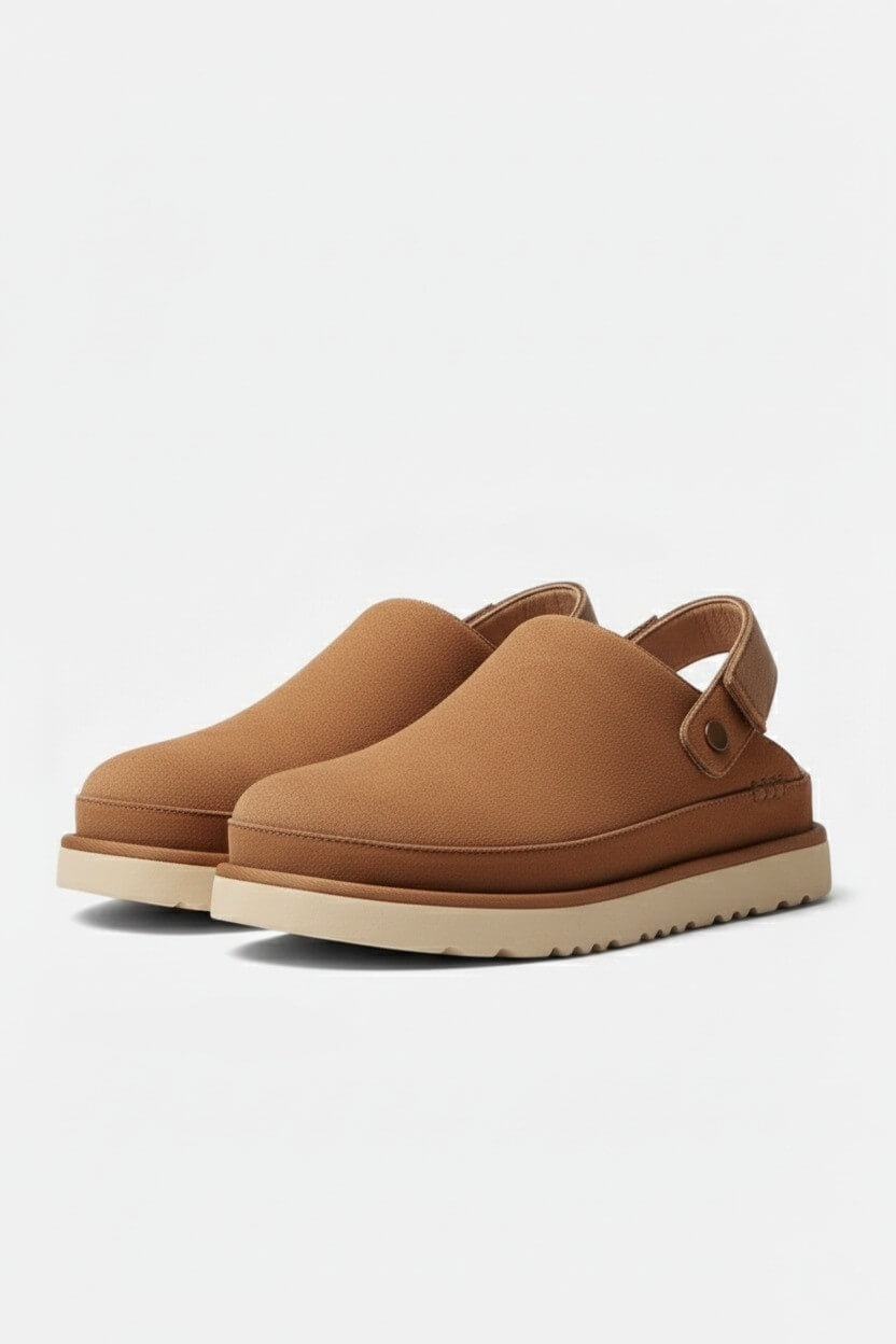 Norelle Co | Women's Leather Slippers – Thick Bottom Back Strap Design